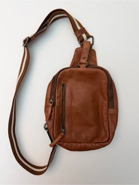 *New*Ashwood UK Leather Sling Bag